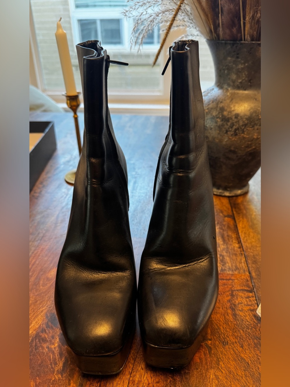 Black Alexander Wang Platform Ankle Boots - Picture 10 of 15